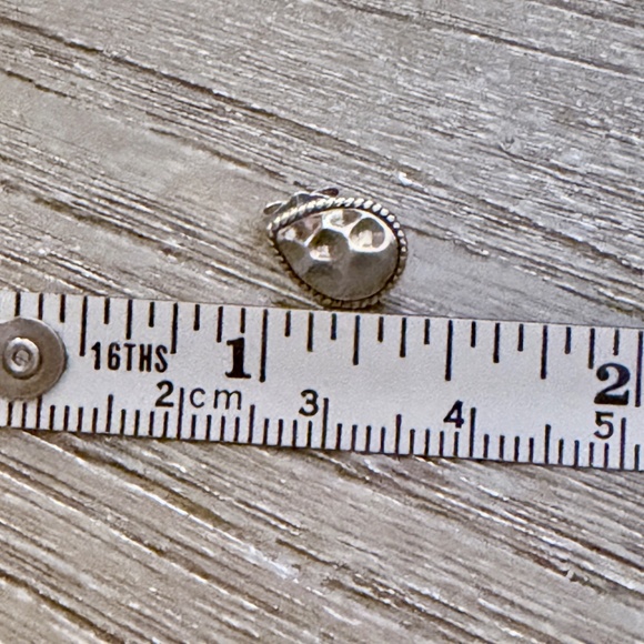 ANNA BECK | Hammered Teardrop Stud Earrings in 18K Gold Plate over Sterling - Picture 9 of 9